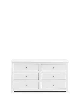 Julian Bowen Radley 6 Drawer Chest - White