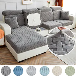 Jacquard Simplicity Sofa Seat Cushion Cover Elastic Sofa Covers for Living Room Pet Kids Mat Chair Cover Furniture Protector 7 colors Lightinthebox