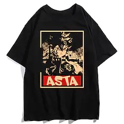 Inspired by Black Clover Cosplay Cartoon Manga Back To School Print Harajuku Graphic Kawaii T-shirt For Men's Women's Adults' Hot Stamping Polyester / Cotton Blend Lightinthebox