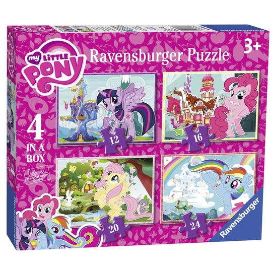 Ravensburger 6896 My Little Pony 4 in a box Jigsaw Puzzles - 12, 16, 20 and 24 Pieces