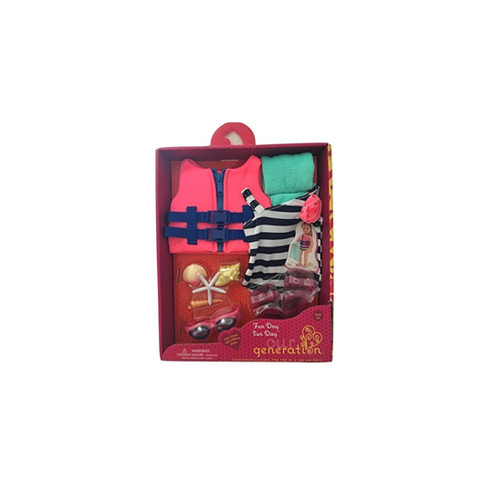 Our Generation- Fun Day Sun Day Swimsuit- Toys, Accessories & Outfits for 18? Dolls- for Girls Ages 3 Years and up.