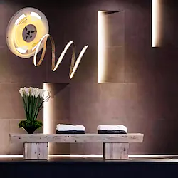 COB LED Strip Light Waterproof Stepless Dimming 16.4ft 5m Bedroom Kitchen Home Decoration TV Home Cabinet Backlight 60W Flexible High Density DC12V CRI 80 Lightinthebox