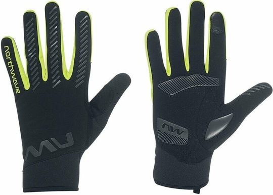 Northwave Active Gel Glove Black/Yellow Fluo 2XL