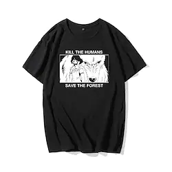 Inspired by Mononoke Cosplay Cartoon Manga Back To School Print Harajuku Graphic Kawaii T shirt For Men's Women's Adults' Hot Stamping Polyester / Cotton Blend Lightinthebox