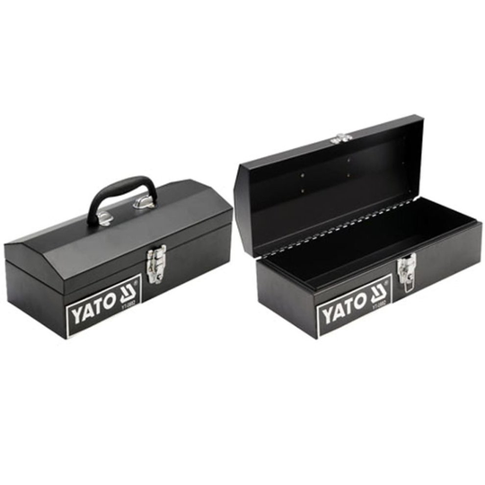 YATO Steel Tool Box 360x150x115mm Garage Organiser Portable Storage Cabinet