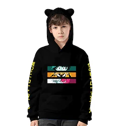 Inspired by My Hero Academia / Boku No Hero Midoriya Izuku Hoodie Cartoon Manga Anime Cat Ear Harajuku Graphic Hoodie For Boys Girls' Kid's Hot Stamping Poly / Cotton Lightinthebox