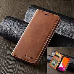 Forwenw Luxury Leather Case for Samsung Galaxy S22 S21 S20 Ultra Plus Magnetic Flip Wallet Card Holder Book Cover S10 Plus Business Phone Case for Women Men Lightinthebox