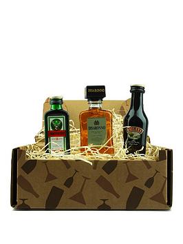Miniature Spirits Trio In A Gift Box - Baileys Original, Jagermeister And Disaronno Amaretto