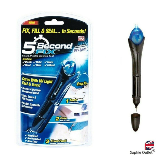 5 Second UV Light Fix Liquid Plastic Welding Compound Glue Repair Pen