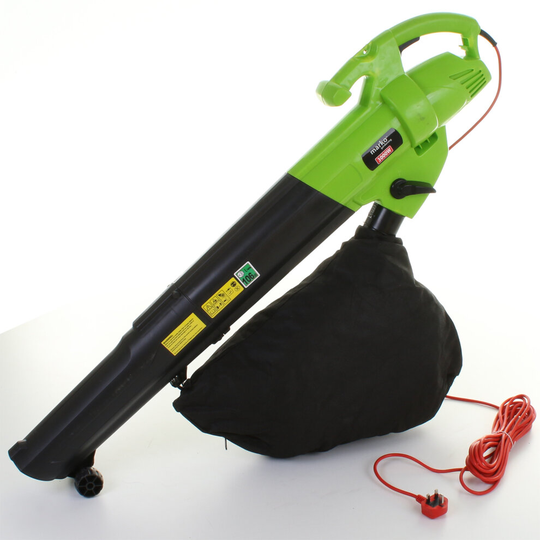 (Leaf Blower) 3000W Leaf Blower Electric Garden Vacuum Hoover Van Mulcher Shredder 3 in 1 Bag