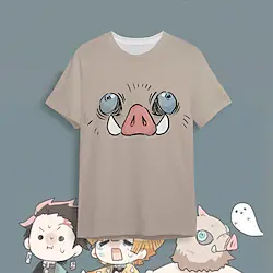 Inspired by Demon Slayer Hashibira Inosuke T-shirt Cartoon Manga Anime Harajuku Graphic Kawaii T-shirt For Men's Women's Unisex Adults' 3D Print 100% Polyester Lightinthebox