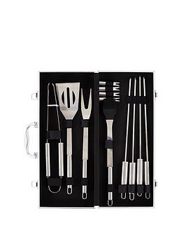 Bbq Accessory 12-Piece Set In Aluminum Box