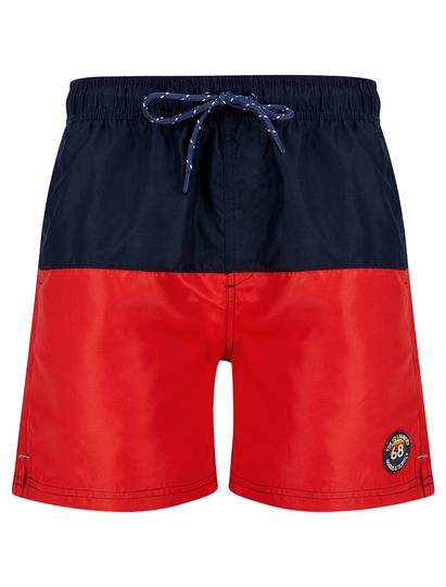Swim Shorts Townsend Block Colour Microfibre Swim Shorts in Chinese Red - Tokyo Laundry / S - Tokyo Laundry