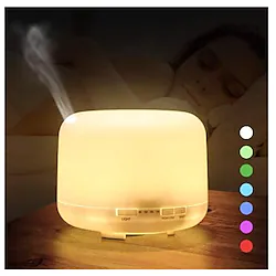 500ml Ultrasonic Air Humidifier Aroma Essential Oil Diffuser Aromatherapy Hmidificador 7 Color Change LED Night Light For Home Lightinthebox