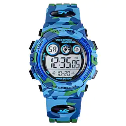 SKMEI Sport Kids Watches LED Electronic Digital Watch Outdoor Waterproof Calendar Chronograph Alarm Clock Noctilucent Wristwatch For Boys Girls Lightinthebox