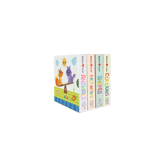 Babies Love Lift a Flap 4 book box set Animals, Colours, First Words and Shapes Fun Children's Interactive Lift a Flap Board Book for Ages 0 and Up