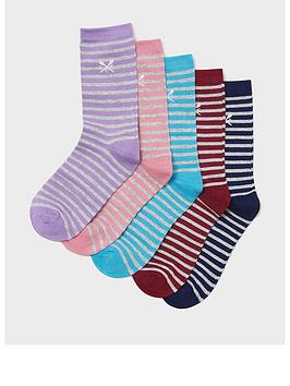 Crew Clothing 5 Pack Bamboo Sock Box - Multi
