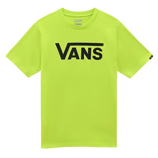 Vans Boys Classic Logo Kids T-Shirt - Lime Punch