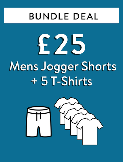 Custom Bundle Bundle Deal - Men's Jogger Shorts + 5 T-Shirts for £25 / Inventory - Tokyo Laundry