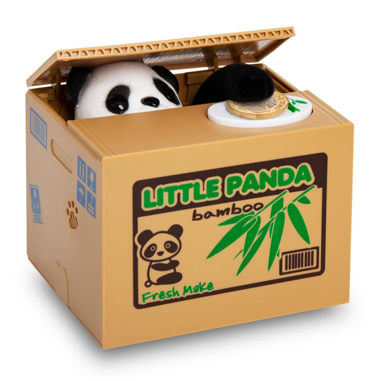 (Panda) Doodle Mischief Money Box Cat/Panda/Monkey