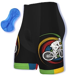21Grams Men's Bike Shorts Cycling Shorts Bike Shorts Pants Mountain Bike MTB Road Bike Cycling Sports Graphic 3D Pad Cycling Breathable Quick Dry Black Polyester Spandex Clothing Apparel Bike Wear Lightinthebox