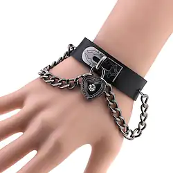 Goth Girl Punk Gothic Steampunk Wristband Bracelet Women's Costume Vintage Cosplay Party / Evening Wristlet Masquerade Lightinthebox