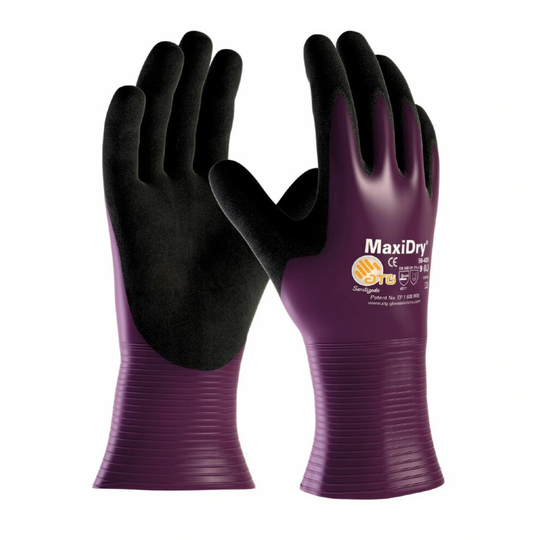 (7/Small) 3 Pack MaxiDry ATG Ultra Lightweight Nitrile Grip Oil-Resistant Glove 56-426
