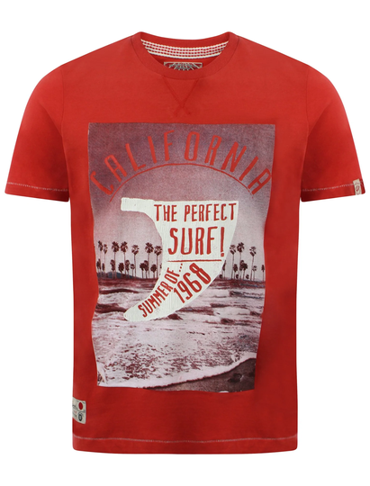 T-Shirts Summer Surf casual t-shirt in Red / S - Tokyo Laundry