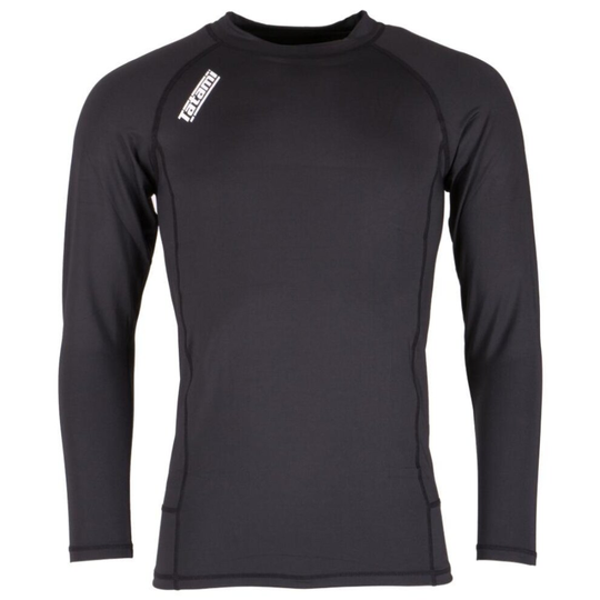 (Black, Extra Large) Tatami Essentials Rash Guard - Black Nova
