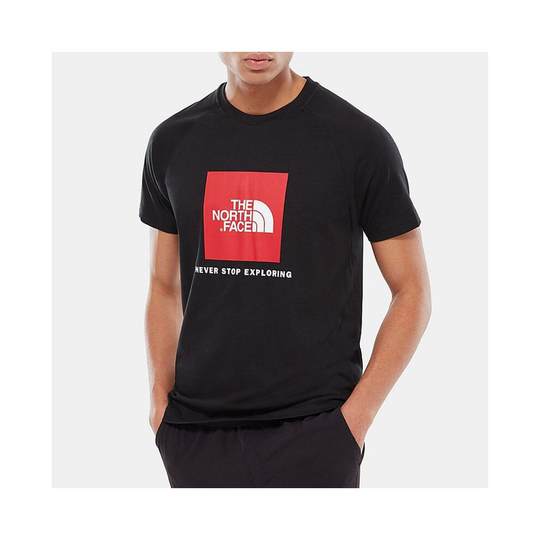 (M) North Face TNF Redbox T Shirt Short Sleeve Black