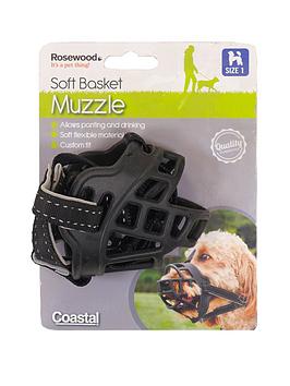 Rosewood Coastal Soft Basket Muzzle Black Size 2