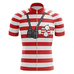 21Grams Men's Cycling Jersey Short Sleeve Bike Top with 3 Rear Pockets Mountain Bike MTB Road Bike Cycling Breathable Quick Dry Moisture Wicking Reflective Strips Green Purple Yellow Stripes Lightinthebox