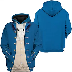 Inspired by Historical Figure Napoléon Bonaparte Cosplay Costume Hoodie Cartoon 3D Harajuku Graphic Kawaii Hoodie For Men's Women's Adults' Terylene Lightinthebox