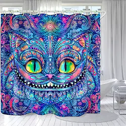 Blue Color Monster Digital Printing Shower Curtain Shower Curtains Hooks Modern Polyester New Design 70 Inch Lightinthebox
