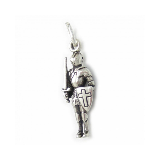 Knight in a suit of armour sterling silver charm .925 x1 Knights charms