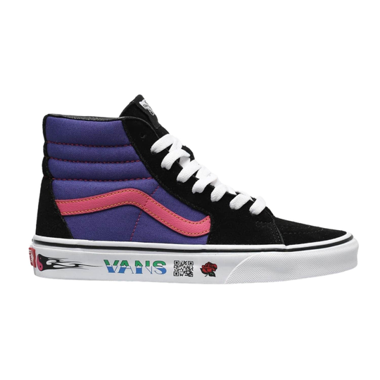 Vans Sk8-Hi High Top Trainers - (Disruptive) Black Spectrum