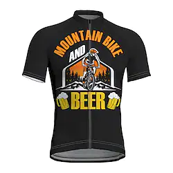 21Grams Men's Cycling Jersey Short Sleeve Bike Top with 3 Rear Pockets Mountain Bike MTB Road Bike Cycling Breathable Quick Dry Moisture Wicking Reflective Strips Black Polyester Spandex Sports Lightinthebox
