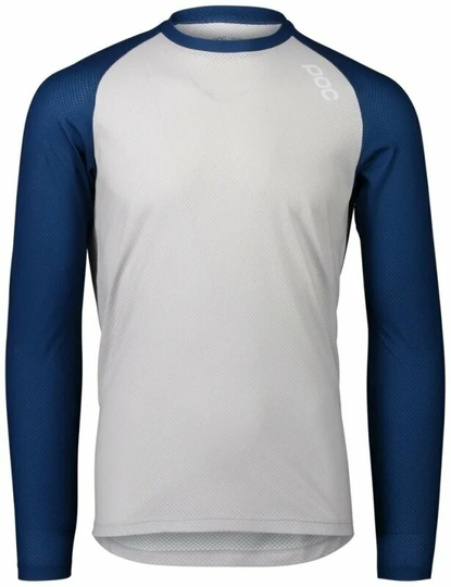 POC MTB Pure LS Jersey Lead Blue/Granite Grey M