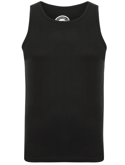 Vests Mace Cotton Ribbed Vest Top In Black - South Shore / XL - Tokyo Laundry