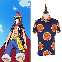 Inspired by One Piece Monkey D. Luffy Cartoon Manga Back To School Anime Graphic Street Style Shirt For Men's Adults' 3D Print Terylene Lightinthebox