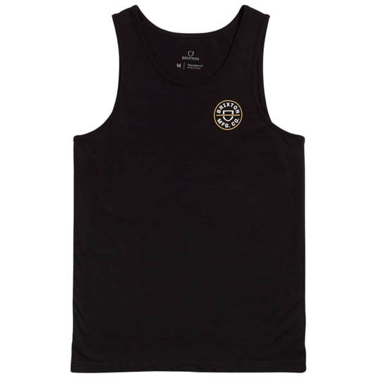Brixton Crest Tank Vest - Black/Blonde