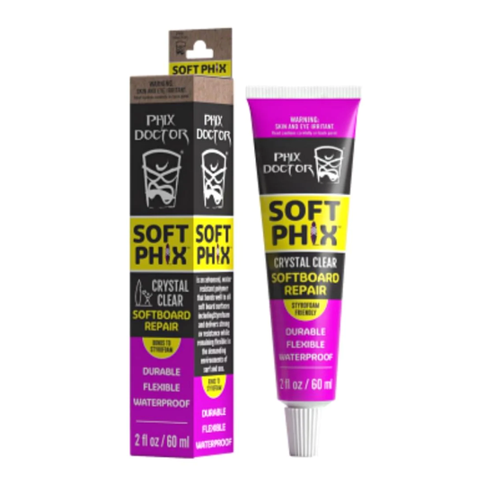 Phix Doctor Soft Phix Softboard And Bodyboard Repair Kit - Crystal Clear