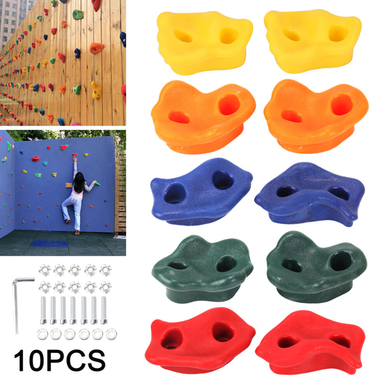 Textured Resin Bolt On Climbing Frame Rock Wall Grab Holds Grip