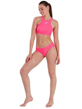 Speedo Volley Bikini - Pink, Pink, Size 28, Women