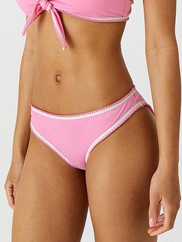 Accessorize Blanket Stitch Bunny Tie Bikini Briefs - Multi