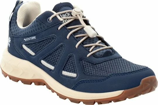 Jack Wolfskin Womens Outdoor Shoes Woodland 2 Vent Low W Dark Blue/Beige 40