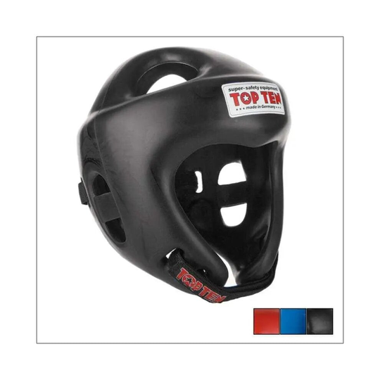 (Black, L) Top Ten Fight Head Guard Black