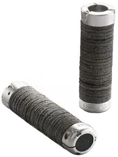 Brooks Plump Leather Grips Black
