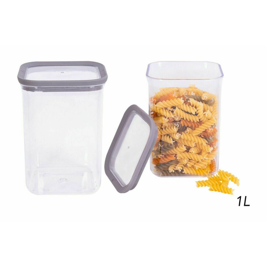 (1 Litre) Pasta Container Vacuum Seal Storage Boxes Food Sq
