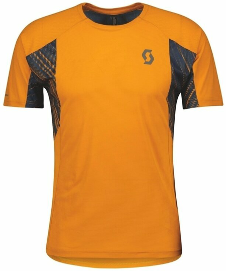Scott Trail Run SS Mens Shirt Copper Orange/Midnight Blue XL